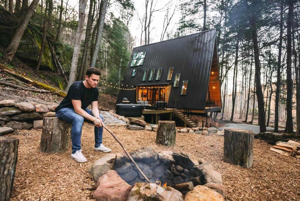 Dunlap Hollow A-Frame Rockbridge Экстерьер фото